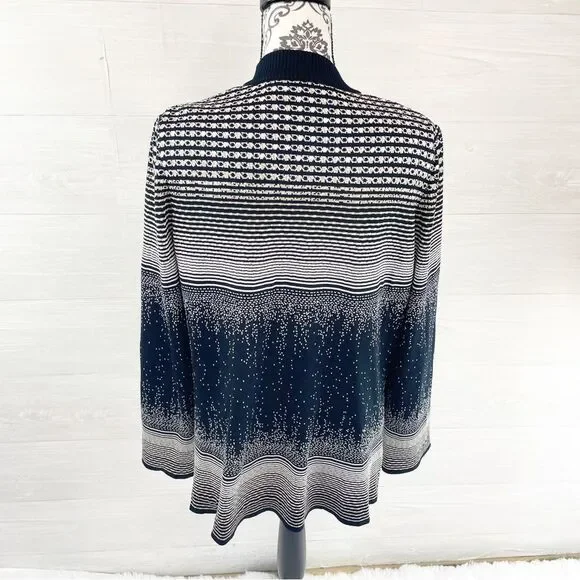 Ming Wang Multiprint Button Down Cardigan - Picture 5 of 8